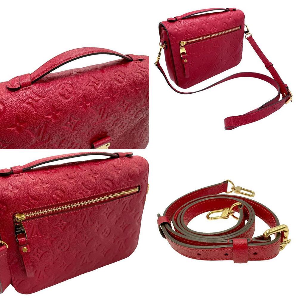 Louis Vuitton bag Metis leather Empreinte Monogram red